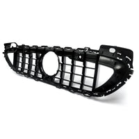 Calandre Panamericana Mercedes Classe C W206 2021-2023 Noir Brillant Barres Rouges Look Carbone
