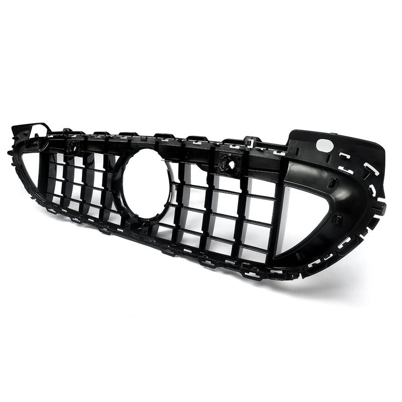 Calandre Panamericana Mercedes Classe C W206 2021-2023 Noir Brillant Barres Rouges Look Carbone