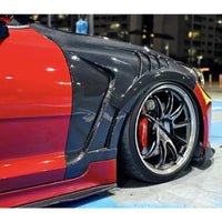 Garde-Boue Avant Carbone Kia Stinger Ventilés Paire