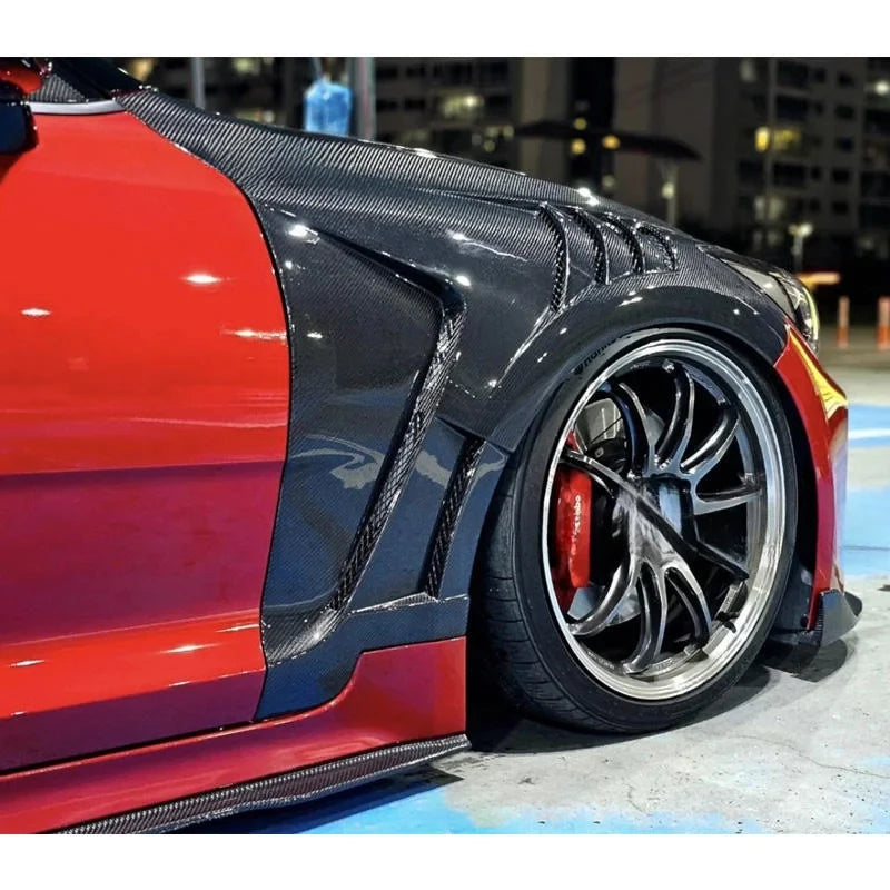 Garde-Boue Avant Carbone Kia Stinger Ventilés Paire