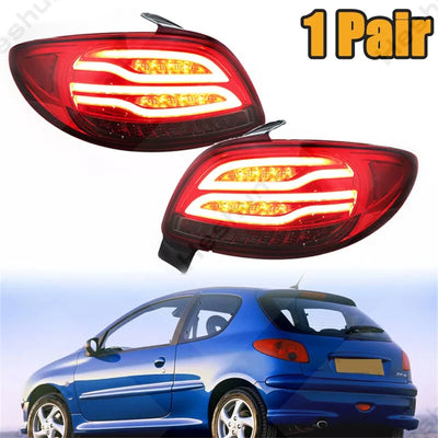 Feux Arrière LED Peugeot 206 207 1998-2013 Paire