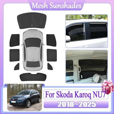Pare-Soleil Magnétique en Maille Skoda Karoq NU7 2018-2025