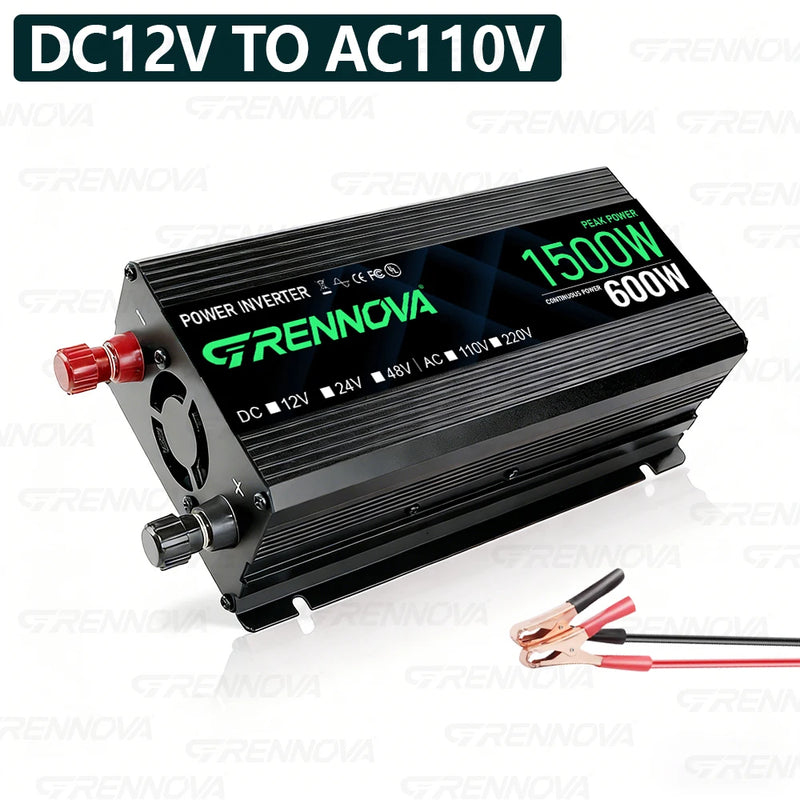 12V 220V Autotransformator Wechselrichter 1000 bis 2200 W