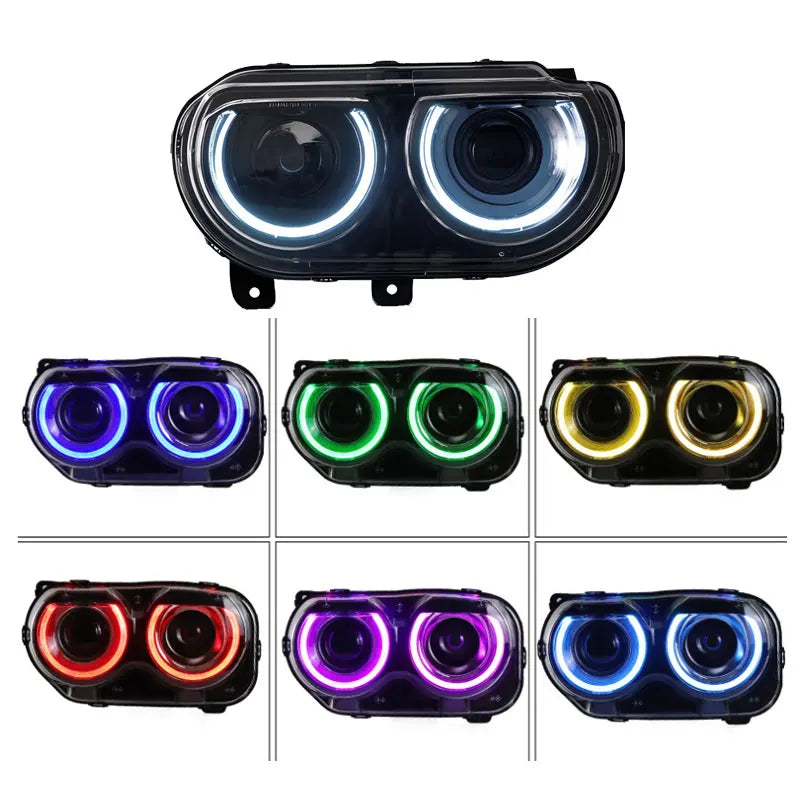 Phares LED Dodge Challenger 2008-2014 Kit Complet Feux de Jour Dynamiques Clignotants