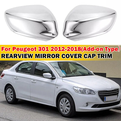 Coque de Rétroviseur Peugeot 301 2012-2018 Chromé