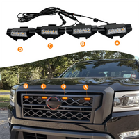 Feux de Calandre LED Nissan Frontier 2021-2024 Ambre 4 Pièces