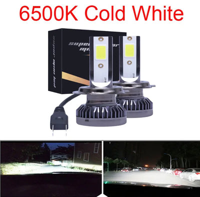 Ampoules LED Mini 80W H7 H11 6000K