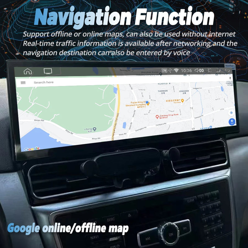 Autoradio Android Mercedes ML GL GLE GLS W166 X166 2012-2018 Écran 14,9 pouces CarPlay GPS