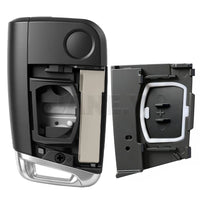 Coque de Clé Volkswagen Golf 7 Polo Tiguan Touran Seat Skoda MQB 3 Touches HU66 ou HU162T