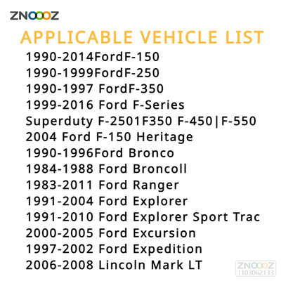 Éclairage de Plaque LED Ford F150 F250 Ranger Bronco
