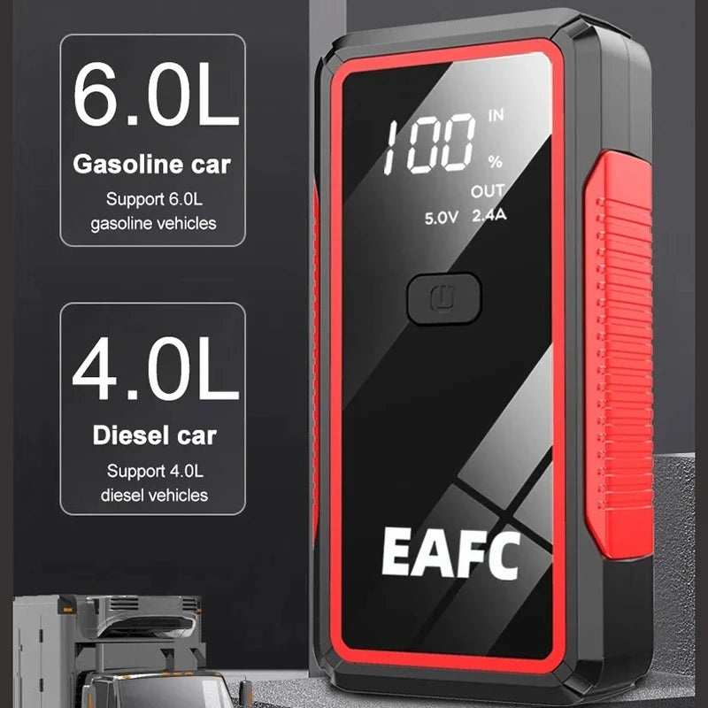 Booster de Batterie Voiture EAFC 600A 2000A Démarreur Portable 12V