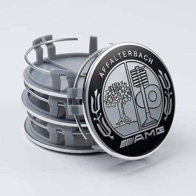 Cache-Moyeux Mercedes AMG 75mm Emblème Relief