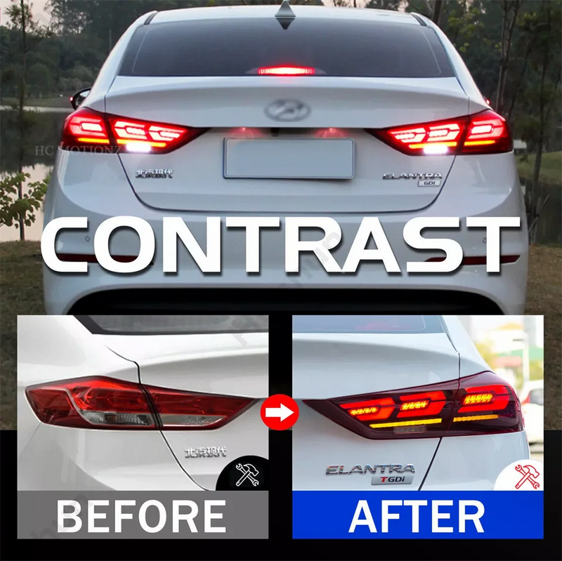 Feux Arriere LED Hyundai Elantra Sequentiels 2016-2018