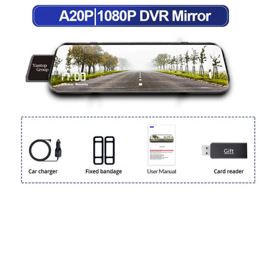 Dashcam Double Caméra 1080P Écran Tactile 10 Pouces
