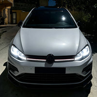Calandre LED Volkswagen Golf 7 2013-2016 Noir Brillant Liseré Rouge