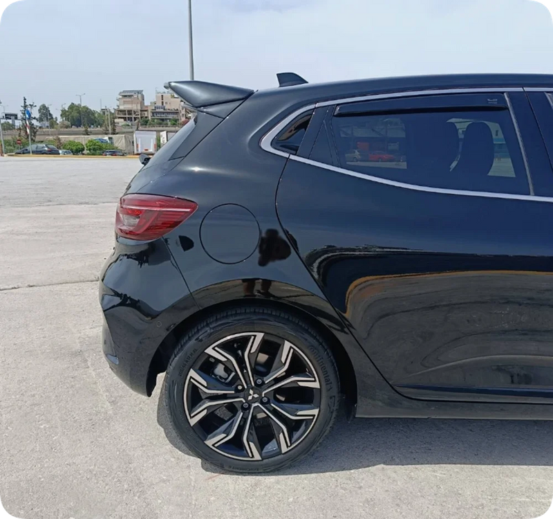 Becquet Arrière Renault Clio 5 2019-2024 Noir Brillant, Noir Mat ou Carbone