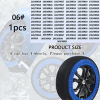 Chaussette à Neige Textile Bleue à l'Unité pour Voiture et SUV