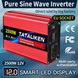 Convertisseur Pur Sinus 12V 24V 220V Voiture 1000 à 8000 W