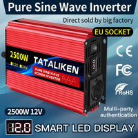 Convertisseur Pur Sinus 12V 24V 220V Voiture 1000 à 8000 W