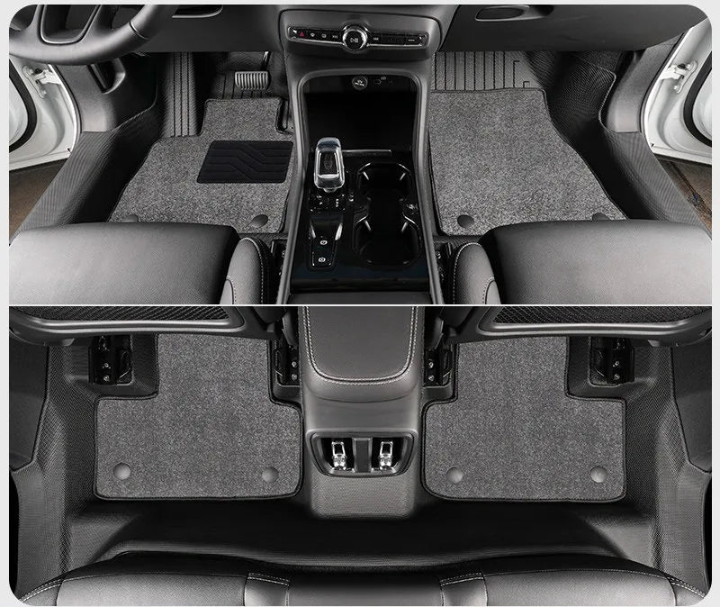 Tapis de Sol TPE Volvo XC60 2009-2026 T8 PHEV Conduite à Gauche Simple ou Double Couche Protection des Seuils