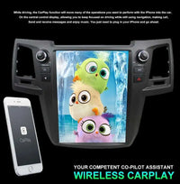Autoradio Android 14 Écran Vertical Toyota Fortuner et Hilux 2005-2014 CarPlay GPS 4G