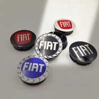 Cache-Moyeux Fiat 500 50mm Anti-Poussière 4 Pièces