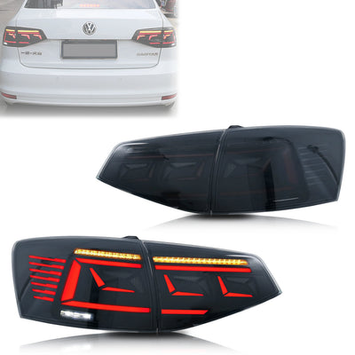 Feux Arrière LED Volkswagen Jetta 2015-2018 Noir Séquentiel