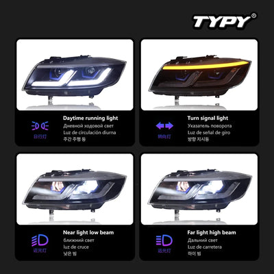 Phares LED BMW E90 E91 2005-2012