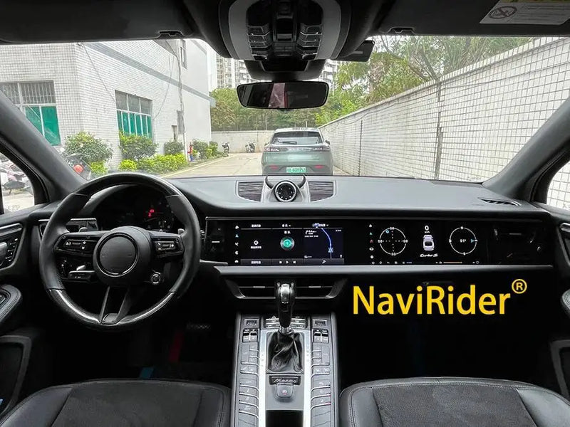 Autoradio Double Écran 12,3 + 12,3 Pouces Porsche Macan 2018-2024 Android CarPlay GPS 4G