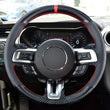 Couvre Volant Ford Mustang 2015-2021 Cuir Perforé à Coudre
