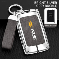Coque de Clé Renault Carte 2 Touches Alliage de Zinc Suédine Lanière RS