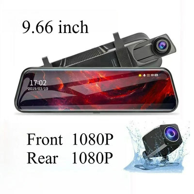 Dashcam Miroir 4 Canaux Écran Tactile ADAS BSD
