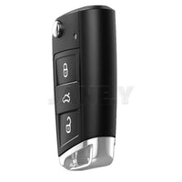 Coque de Clé Volkswagen Golf 7 Polo Tiguan Touran Seat Skoda MQB 3 Touches HU66 ou HU162T