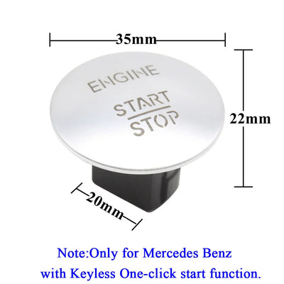 Bouton de Démarrage Sans Clé Keyless Go Mercedes W204 W221