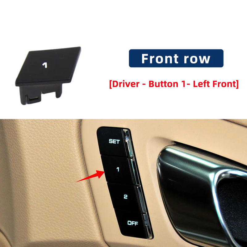 Bouton de Mémoire de Siège Porsche Cayenne 2011-2017 — vue de trois quarts