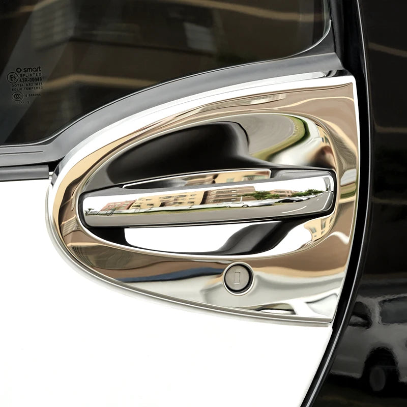 Protections de Poignée de Porte Chromées Smart Fortwo 451