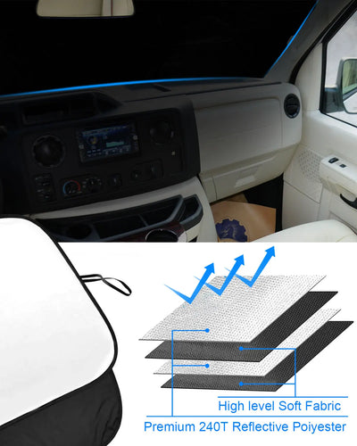 Pare-Soleil Pare-Brise Ford Econoline E-150 E-350