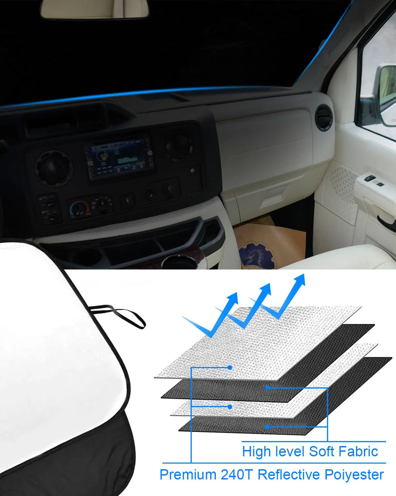 Pare-Soleil Pare-Brise Ford Econoline E-150 E-350