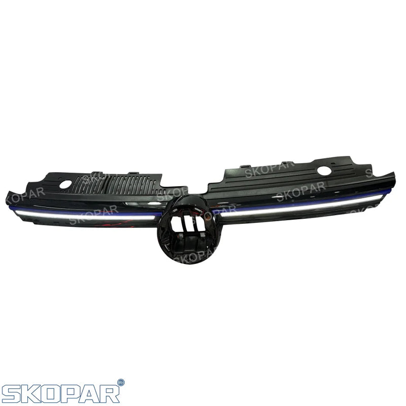 Calandre centrale supérieure VW Golf 8 MK8 GTI, R et R-Line 2020-2024 – Grille avec feux de position LED DRL