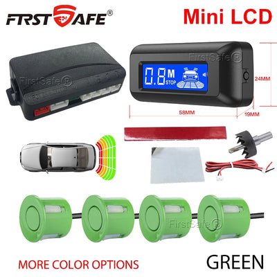 Radar de Recul Mini Écran LCD 4 Capteurs 22 mm