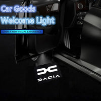 Projecteur Logo Porte Dacia Duster Sandero Logan Sans Fil