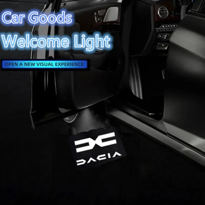 Projecteur Logo Porte Dacia Duster Sandero Logan Sans Fil