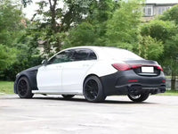 Kit Carrosserie Mercedes Classe C W205 2015-2021 Transformation Style W206 C63 AMG, Ensemble Pare-Chocs Noir