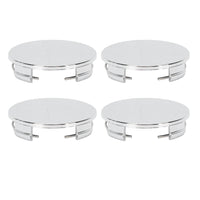 Cache-Moyeux Universels 65 mm Vierges Chromé ou Noir Lot de 4