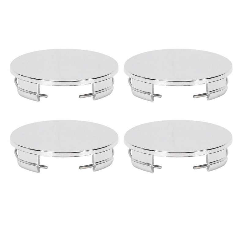Cache-Moyeux Universels 65 mm Vierges Chromé ou Noir Lot de 4
