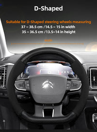 Housse de Volant Citroën Daim et Texture Carbone C3 C4 X Berlingo C5 Aircross Jumper Spacetourer Ami X
