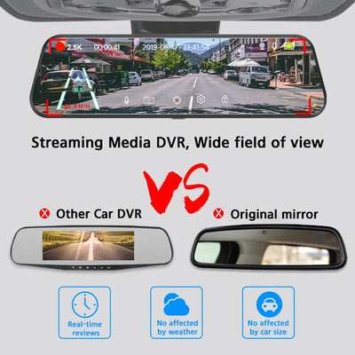 Dashcam E-ACE A37 2.5K Écran Tactile GPS WiFi