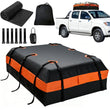 Sac de Toit Pliable 600 L Étanche avec Serrure à Combinaison et Fond Antidérapant pour Voiture et SUV