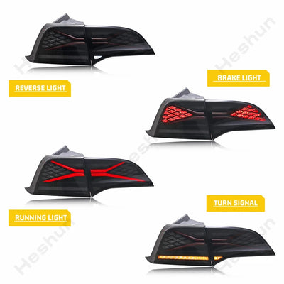 Feux Arrière LED RGB Tesla Model 3 Model Y (2018-2023) Animation