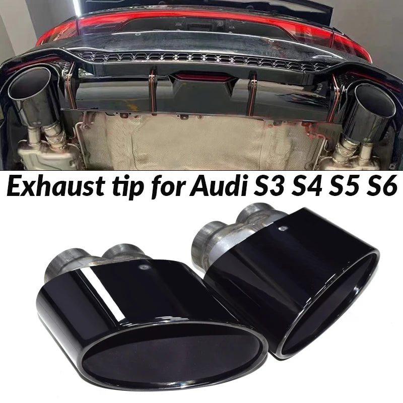 Embouts d'Échappement Audi S3 S4 S5 S6 RS3 RS4 RS5 RS6 Double Entrée
